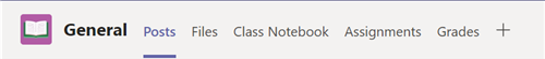 image assignment bar Microsoft Teams 